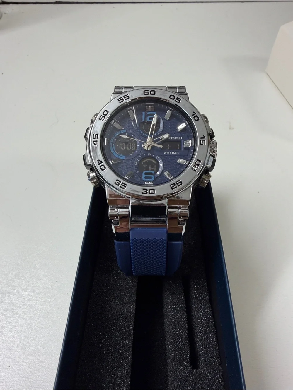 Men's Blue Sport Chronograph Watch - Unbranded